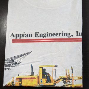 Vtg Hanes Catepillar Construction Truck